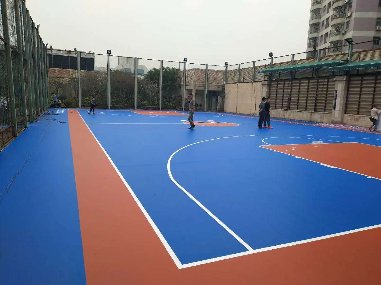 硅PU球场施工方法